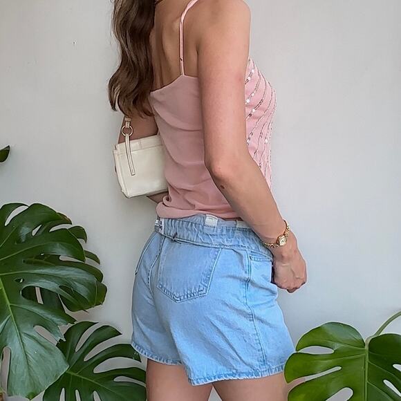 Princess Polly Light Blue Denim Mom Shorts | 6 - Picture 6 of 6